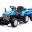 HOLLAND MINI T7 TRACTOR WITH TRAILER - 12V - BLUE