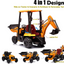JCB TRACTOR with Digger Arm & Scoop 12V Children’s Ride On Tractor- YELLOW