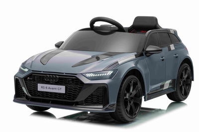 Licensed AUDI RS6 AVANT GT - 12V Children’s Ride On Car - MP3 - GREY