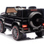 MERCEDES BENZ G63 G WAGON - 12V - LEATHER SEAT / EVA WHEELS - PAINT METALLIC BLACK
