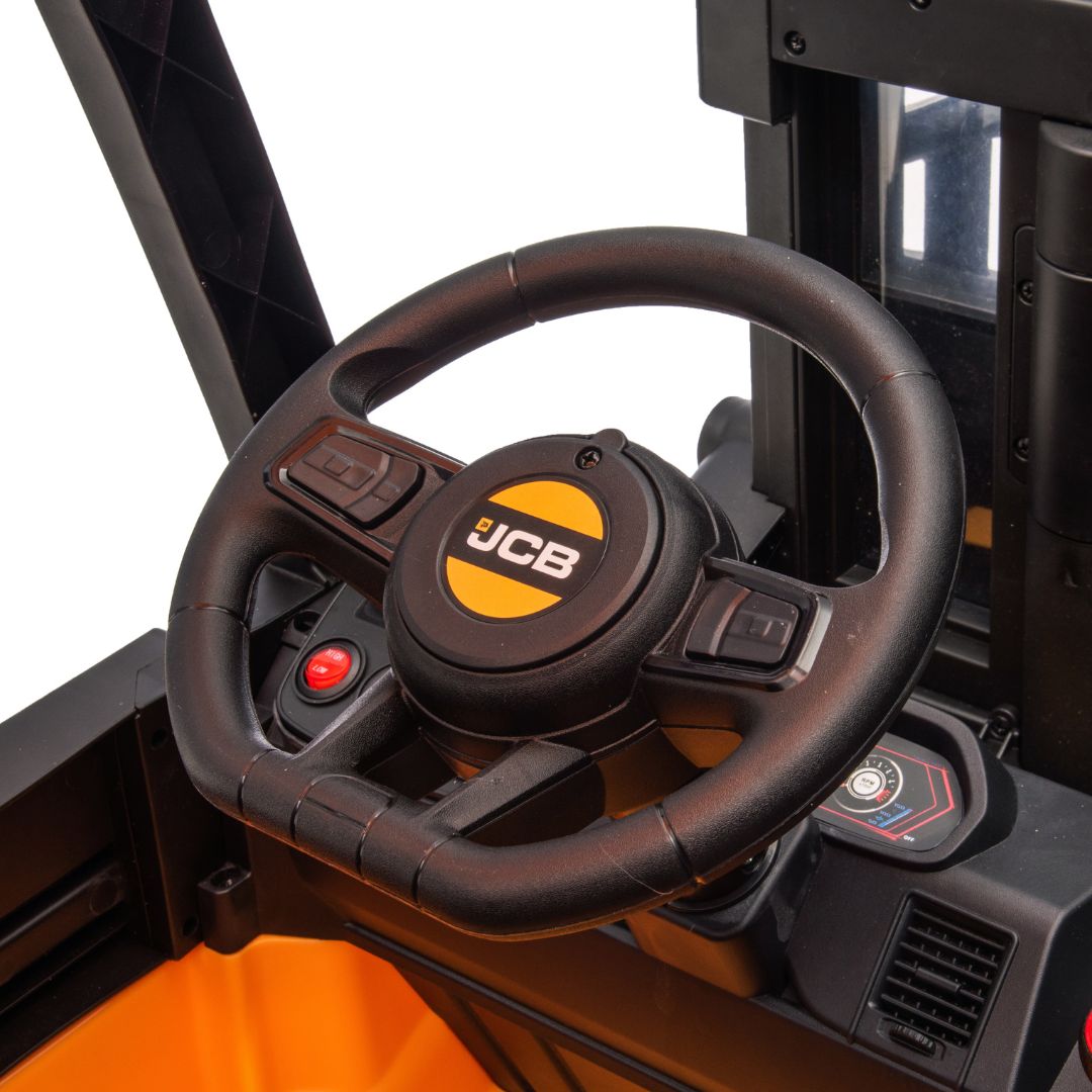JCB FORKLIFT 12V Children’s Ride On Forklift - YELLOW