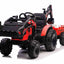 COMBO 24V TRACTOR - 3 IN 1 - MULTI FUNCTION WITH BUCKET, TRAILER, EXCAVATOR - RED