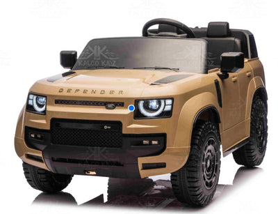 LAND ROVER DEFENDER - OCTA - 24V - 200W -  LEATHER SEAT / EVA - MP3 BLUETOOTH - CHAMPAGNE