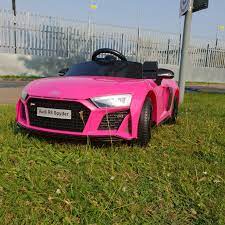Licensed AUDI R8 Spyder 12V Children’s Ride On Car - MP3 - PINK