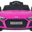 Licensed AUDI R8 Spyder 12V Children’s Ride On Car - MP3 - PINK