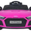 Licensed AUDI R8 Spyder 12V Children’s Ride On Car - MP3 - PINK