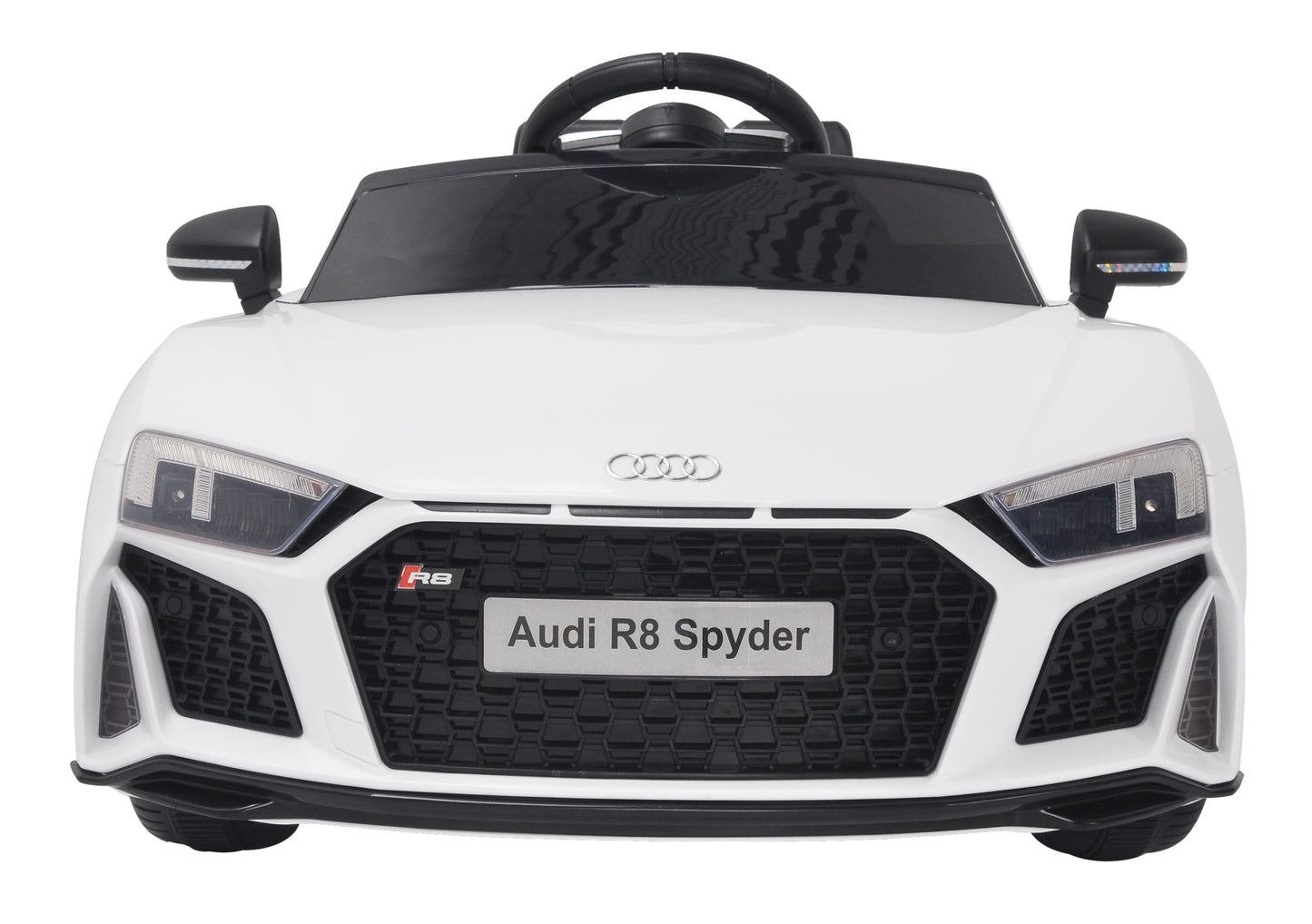 Licensed AUDI R8 Spyder 12V Children’s Ride On Car - MP3 - WHITE