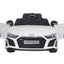 Licensed AUDI R8 Spyder 12V Children’s Ride On Car - MP3 - WHITE