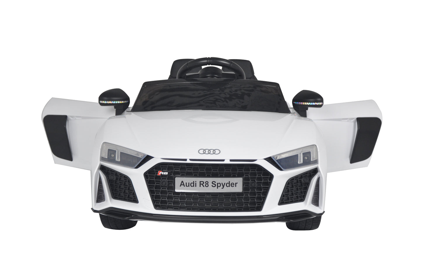 Licensed AUDI R8 Spyder 12V Children’s Ride On Car - MP3 - WHITE